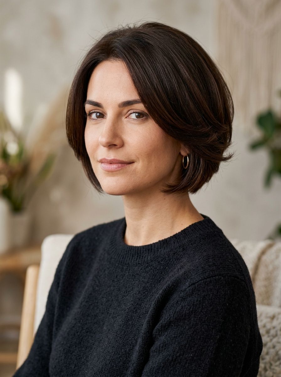 Kurzer Stufenschnitt für dickes Haar - Stufenschnitt kurz